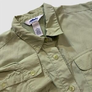 Campmor Women's Large Vented Hiking Fishing Nylon Long Sleeve Shirt Pockets